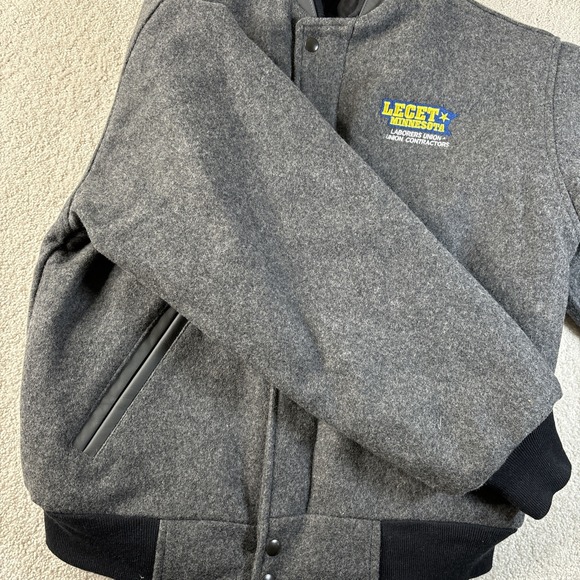 Union Line Wool Bomber Jacket Penny Coat Mens Small Union Made USA LEGET MN - Picture 9 of 14